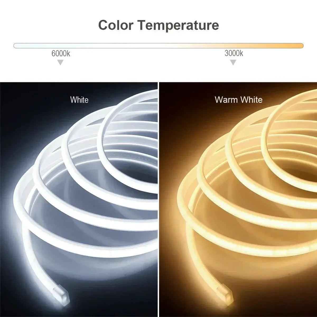COB LED Strip Lights High CRI Waterproof Tape For Decor RA90