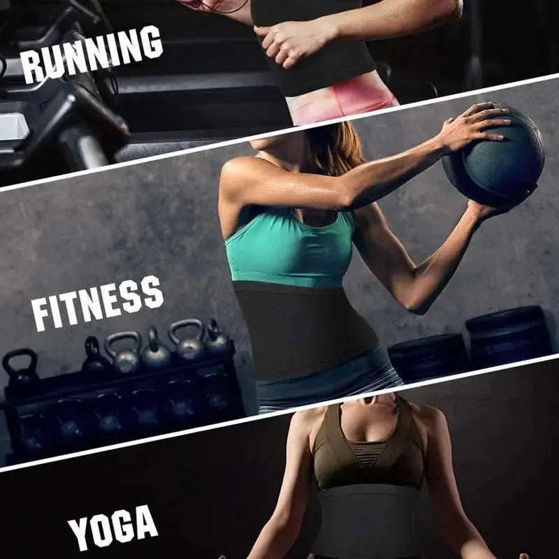 Waist Trimmer Belly Wrap Unisex Sweat Band Trainer Fitness