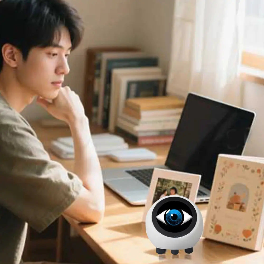 MOJOYCE AI Voice Chat Robot Desktop Ornament Smart Desk Assistant 1.28 Inch LCD