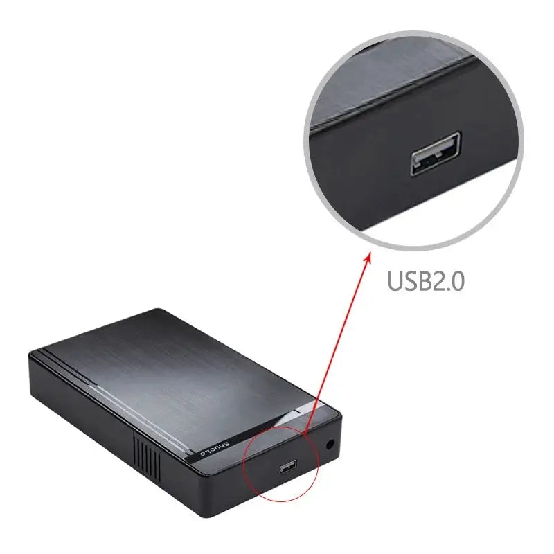 2.5" 3.5" SATA To USB 3.0 Hard Drive Enclosure Tool-Free External HDD Case For Laptop Desktop PC