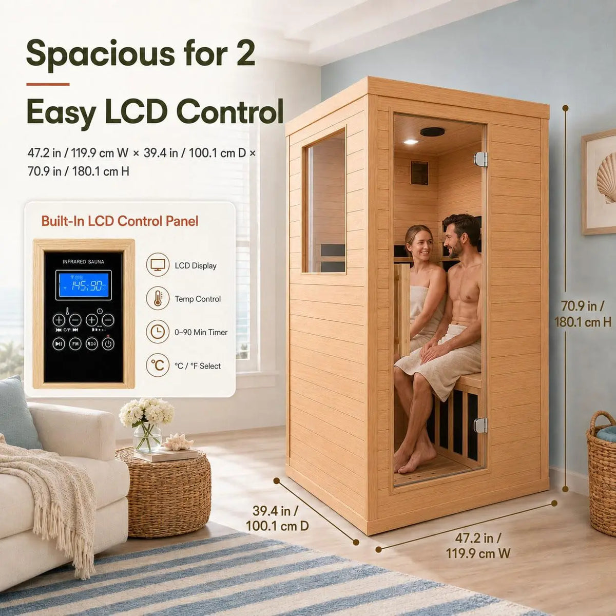 Wooden Infrared Sauna Cabin