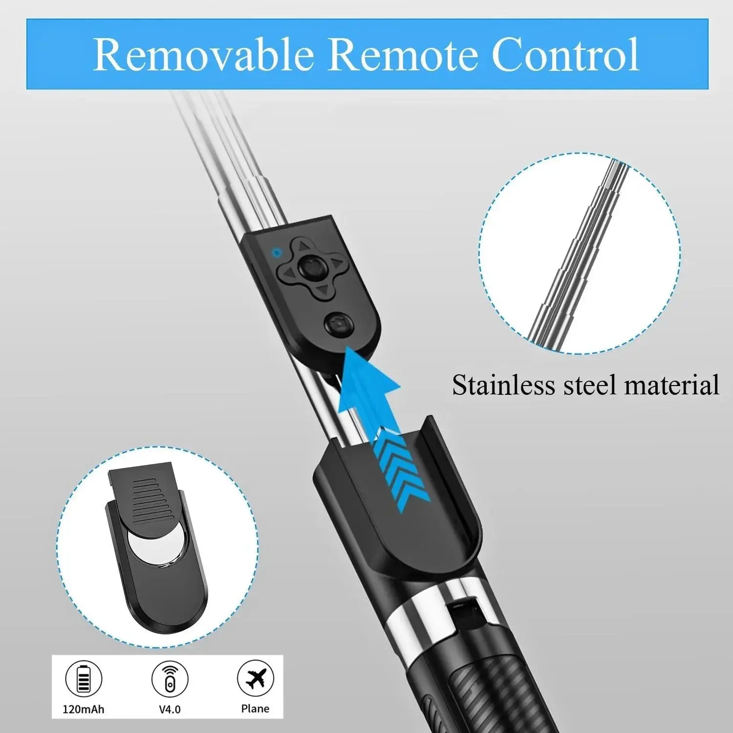 Erilles X338 Wireless Selfie Stick Live Broadcast Kit