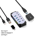 10 Port USB 3.0 Hub - Powered RGB Switch