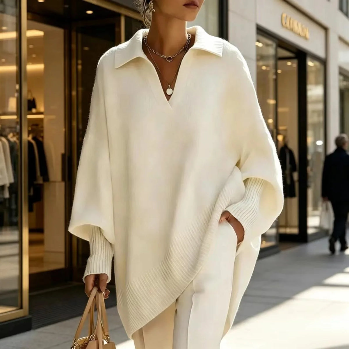 Loose Long Sleeve Pullover Sweater