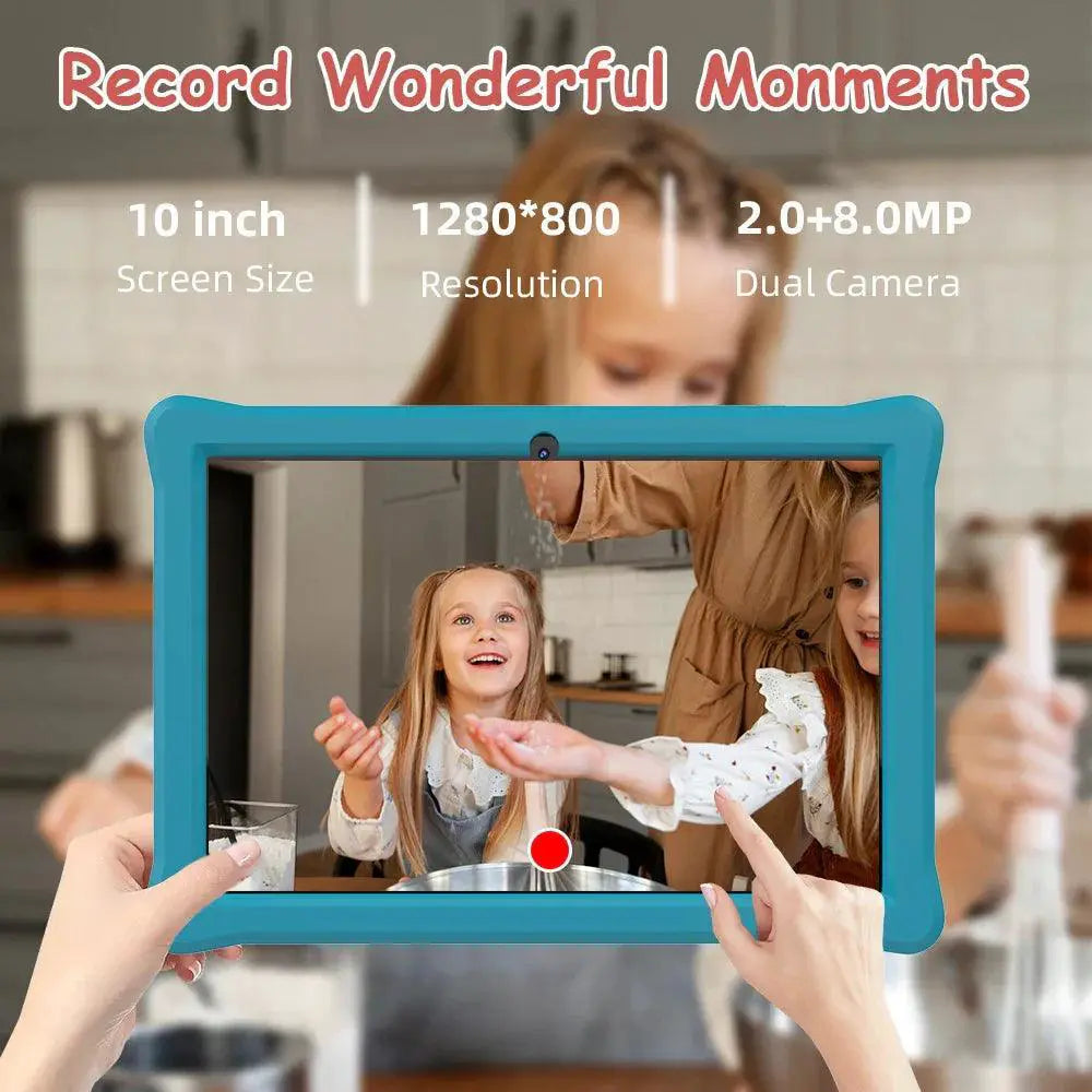 10 Inch Kids Learning Tablet with Android 12 and Wifi Fun - OurLum.com