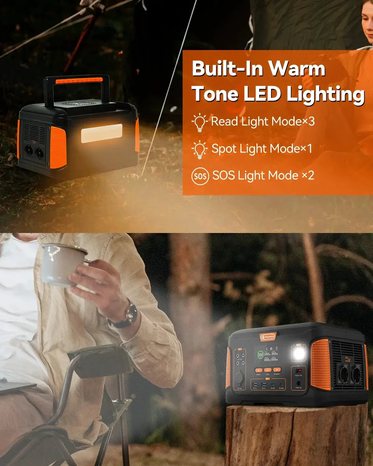 FF Flashfish J1000PLUS 1000W Portable Power Station Kit