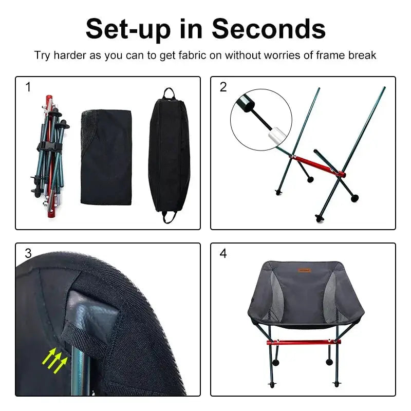 Travel Ultralight Folding Chair For Outdoor Adventures