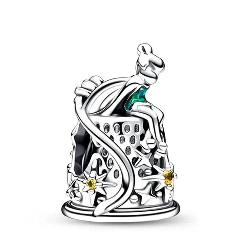 Original 925 Silver Beaded Charm Pendant Pandora Bracelet