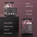 Premium Rgb Fog Machine With Remote