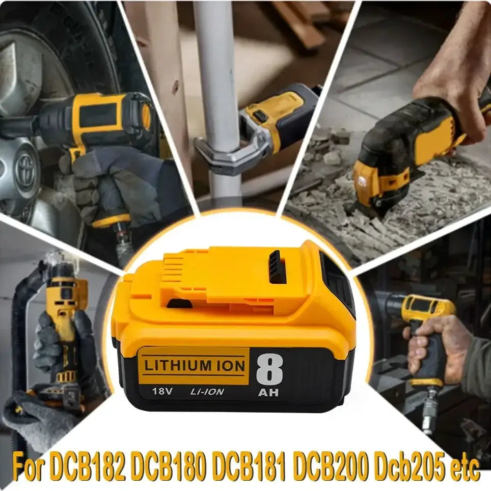 18V High Capacity Lithium Battery 5Ah For Tools Rechargeable