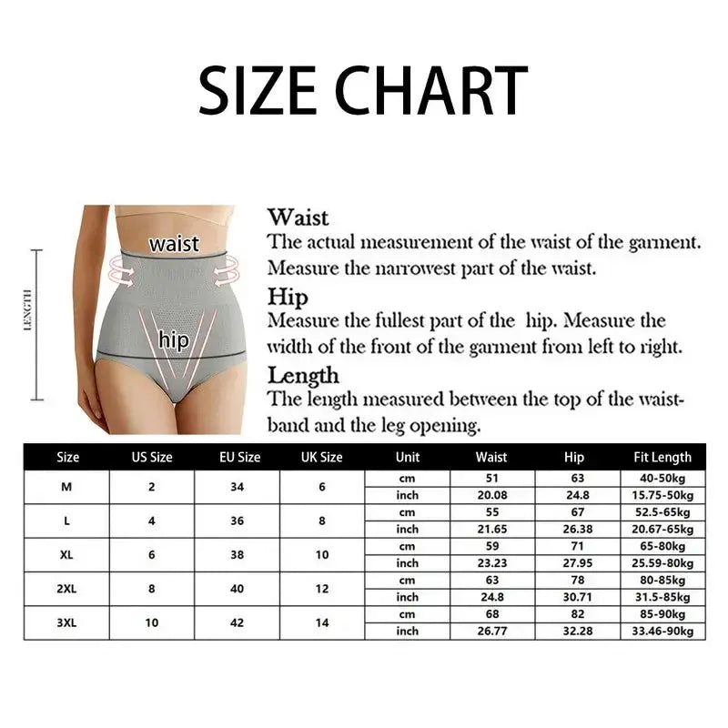 High Waist Slim Panties Tummy Control Butt Lift Shapewear