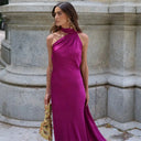 Elegant Satin Gown for Women Evening
