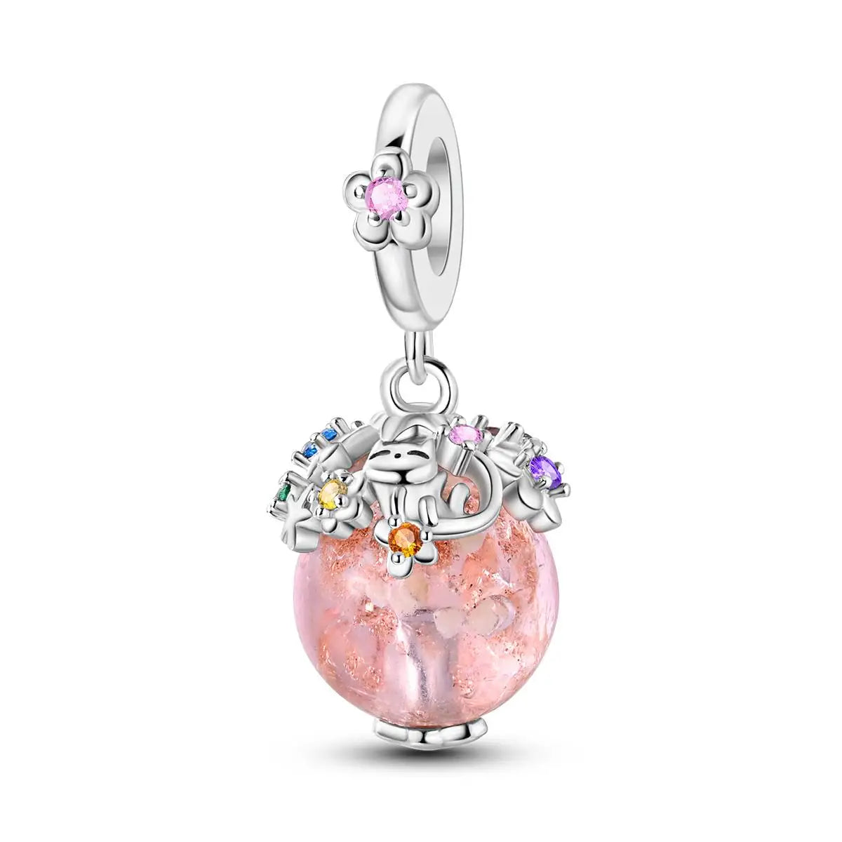 Charm Silver Plated Pendant Beads