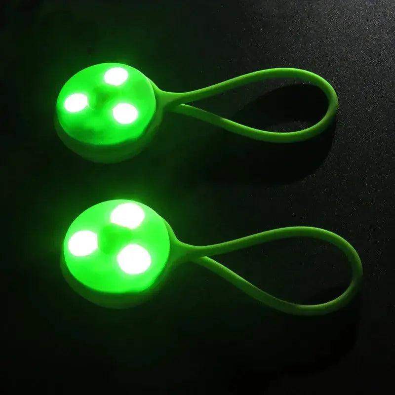 Compact LED Silicone Taillight For Bicycle Safety Light
