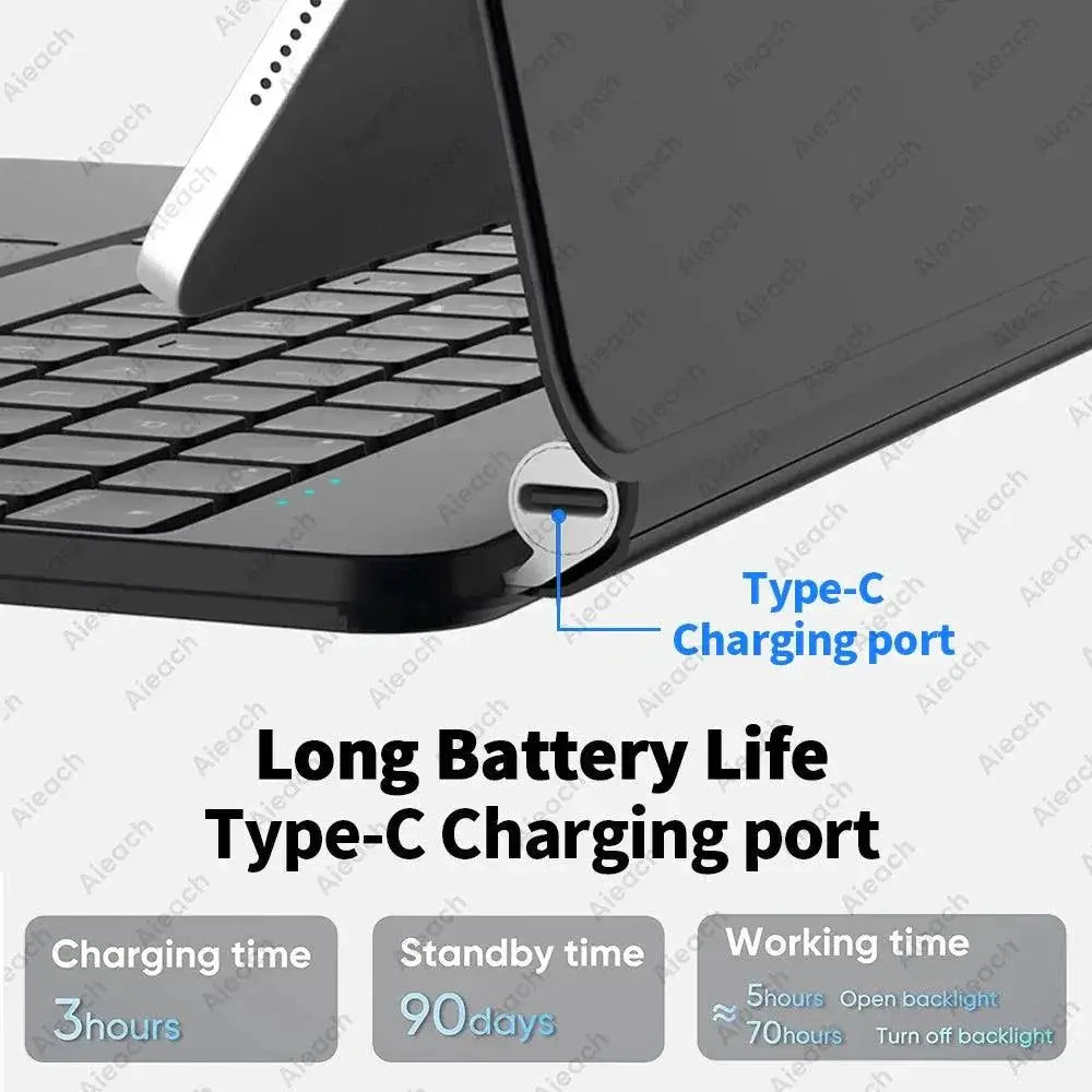 Magic Bluetooth Keyboard for iPad 11 Enhanced Productivity