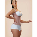 Fajas Colombians Girdles with Row Buckle and Zipper Waist Shaper