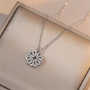 Fashion Retro Lucky Four Leaf Clover Necklace Gift for Women