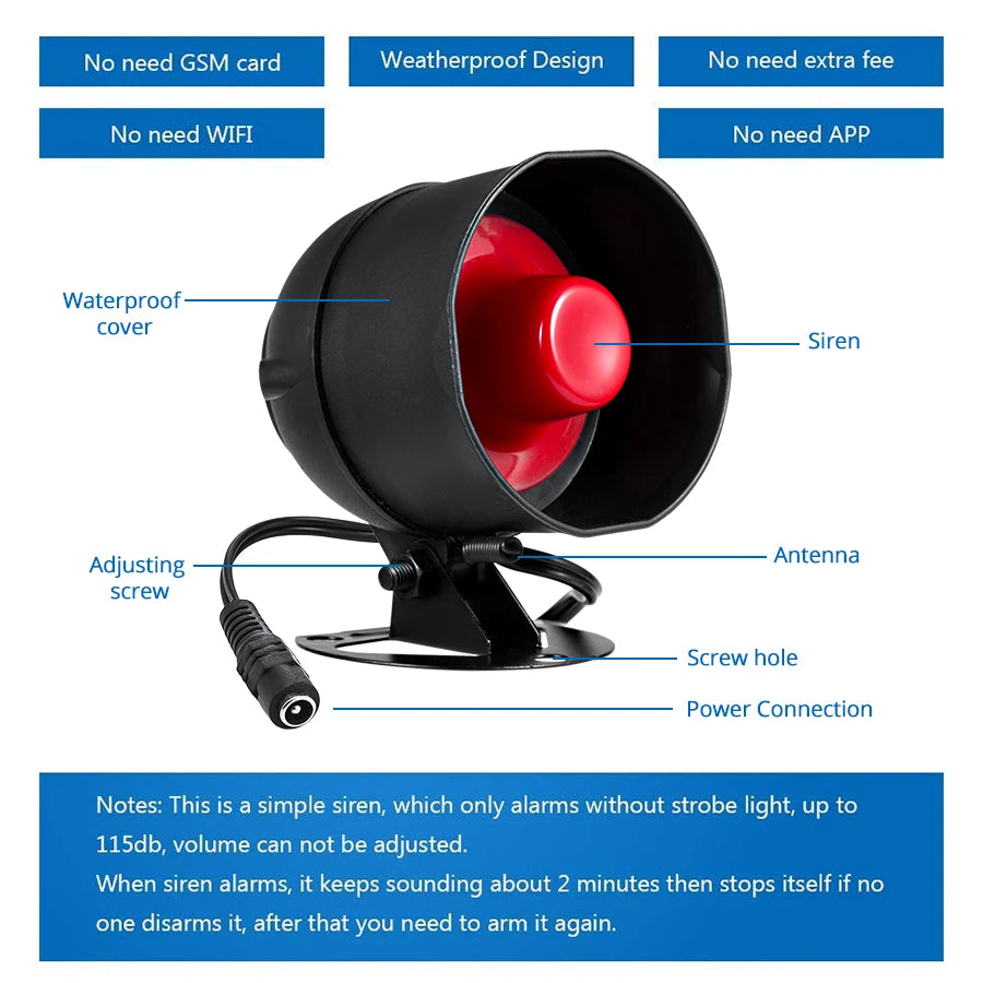 KERUI Speaker Alarm System Kit Siren Tuya Home Security Alarm — product view 3
