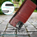 Business Demeanor Leather Case for iPhone Pro Max Mini Pro