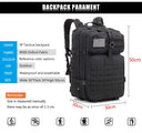 50L/35L/25L Tactical Backpack Men's Travel Large Capacity Rucksacks