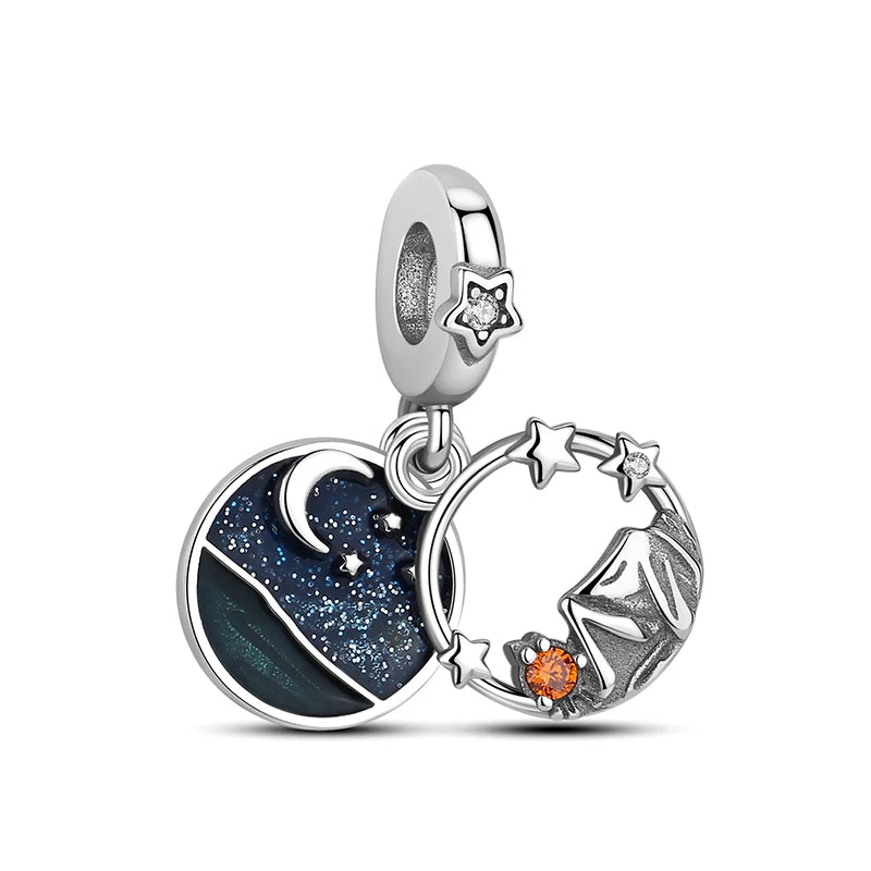 Sterling Silver Charm Soccer Football