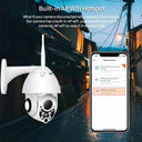 Smart PTZ Outdoor Camera for Home Security Monitor