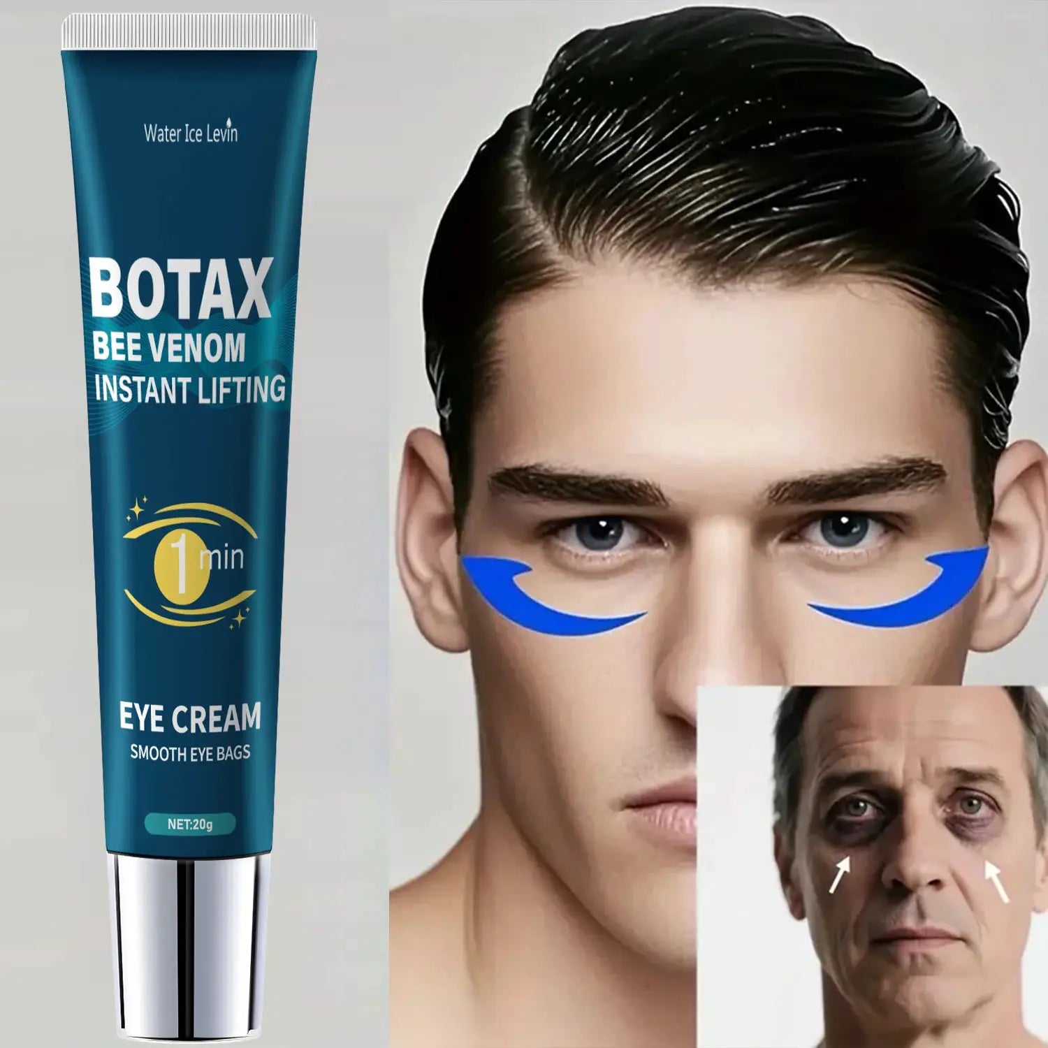 Hydrating Eye Gel, Minimizes Puffiness, Formulated with Caffeine, Aloe Vera & Panthenol, Soothes and Refreshes Eye Skin, Oil-Fre