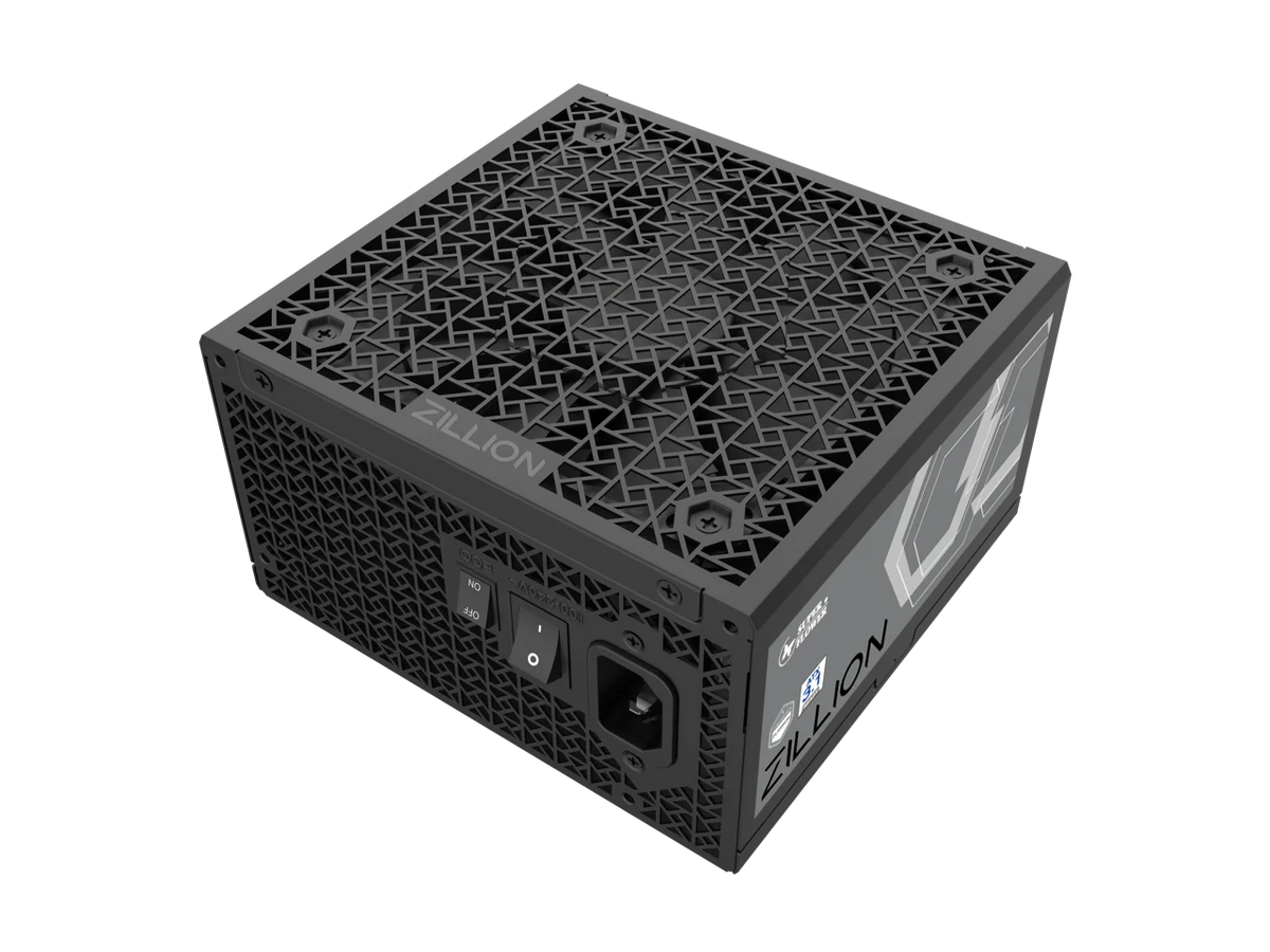 Super Flower Zillion FP 1000W Cybenetics Platinum, Full Modular Embossed Cables, ATX 3.1 / PCIe 5.1, W/12V-2x6 Native Cable, Power Supply, FDB Fan, SF-1000Z12FP, Black version