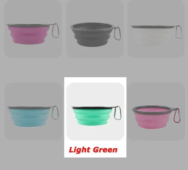 Large Collapsible Silicone Dog Bowl Portable Travel Feeder
