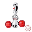 Red Series Charm Beads Sterling