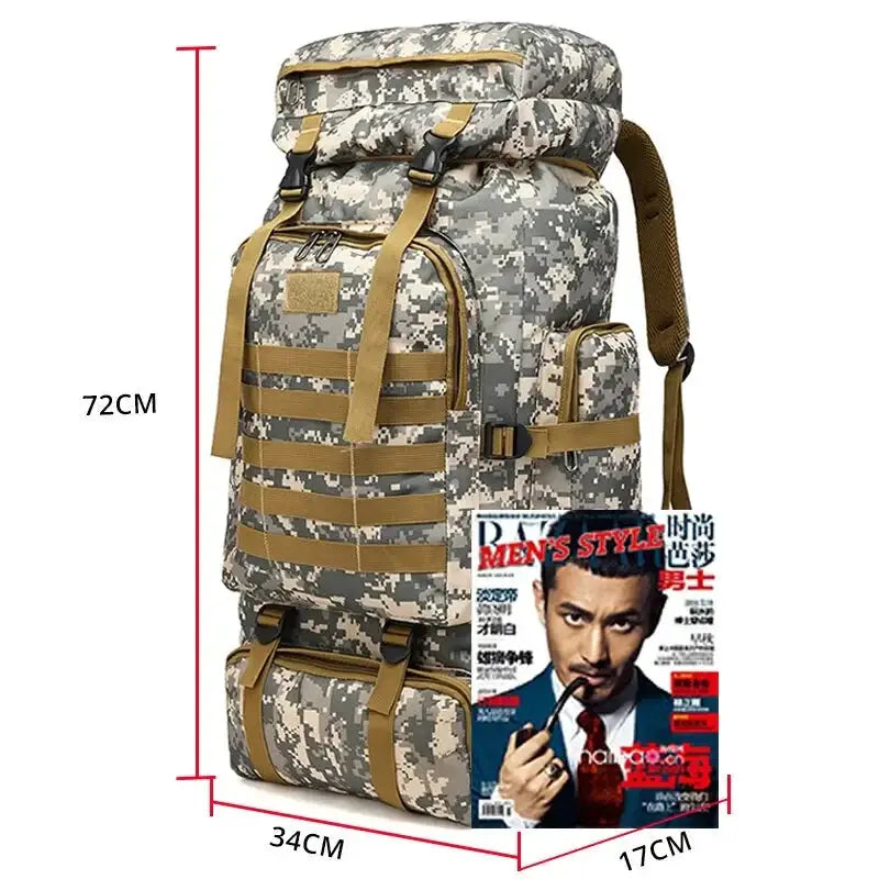 Rilibegan Military Travel Backpack Men Tactical Climbing Bag