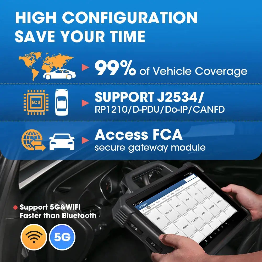 LAUNCH X431 PAD 7 VII PAD7 PADVII Car Diagnostic Tools J2534 Smartlink Automotive Scanner Auto Diagnost Online Programming OBD