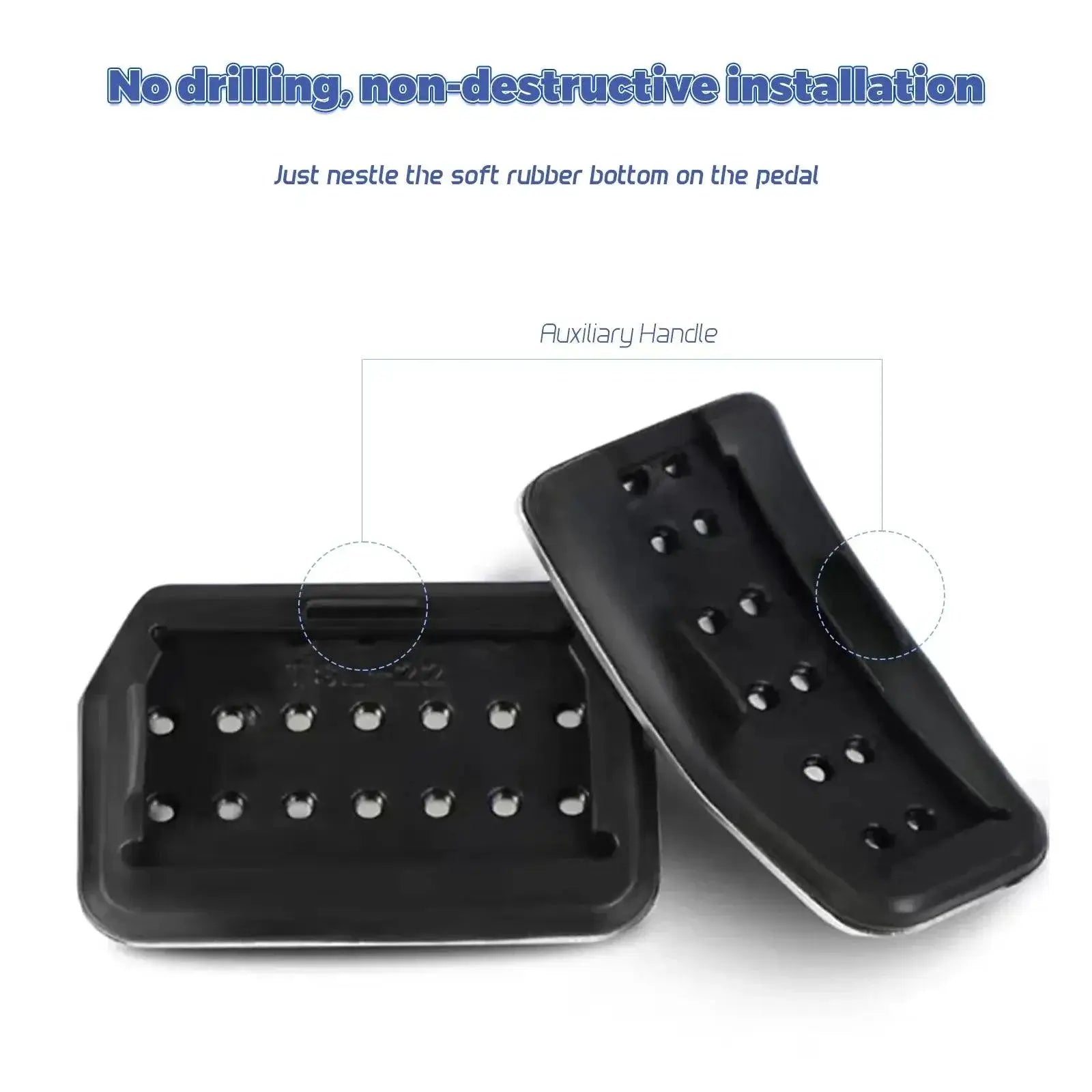 Futhope Tesla Model 3 Y Pedal Covers Litchi Grain Anti Slip