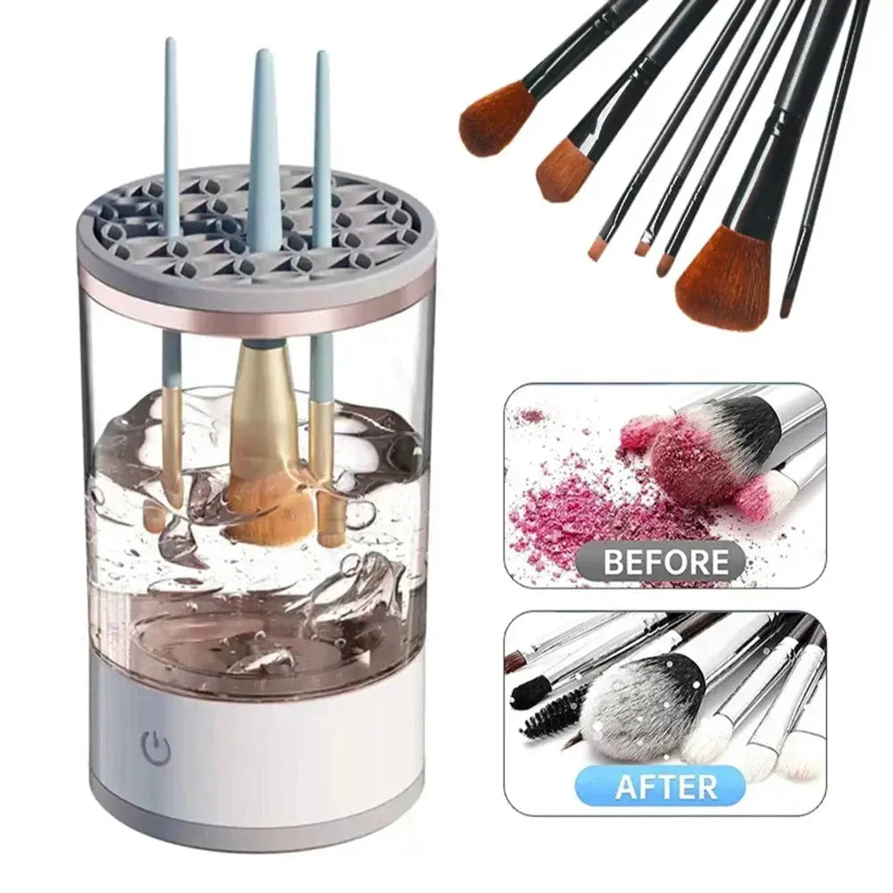 3 In 1 USB Makeup Brush Cleaner And Dryer Electric Washer - OurLum.com