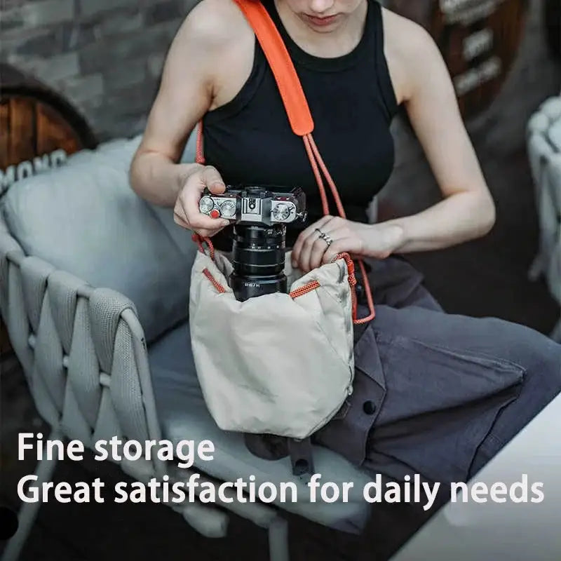 PGYTECH OneGo Drawstring Bag Mirrorless Camera Bag SLR Storage Lens Shoulder Bag Camera Case For Fujifilm Canon Sony Nikon