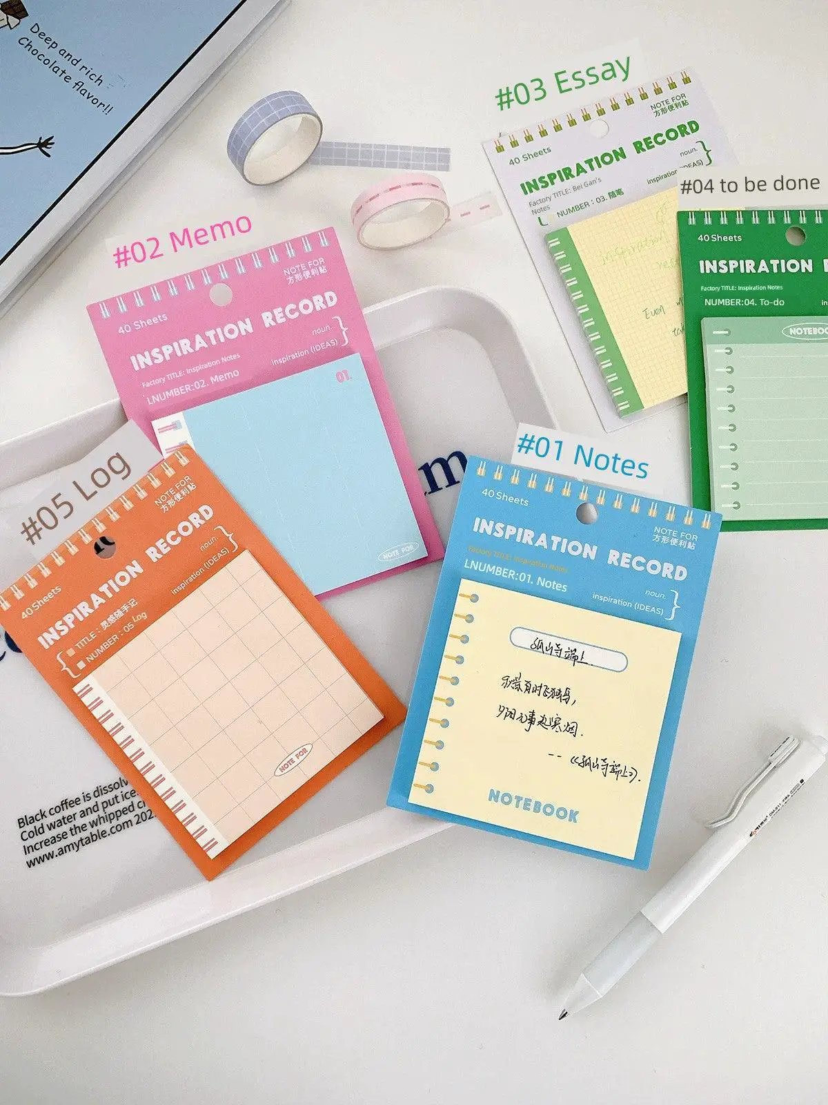 Sticky Notes Inspiration Series Candy Color Mamo Pad Memo