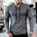Mens Fitness Tracksuit Hoodie Gym Joggers Outdoor Workout