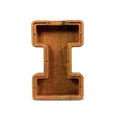 English Alphabet Wooden Piggy Bank Educational Savings Box