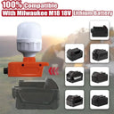 Cordless LED Work Light 12W for Makita Dewalt Milwaukee