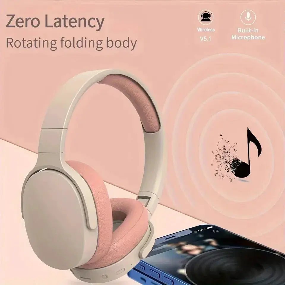 New Fashion Wireless Bluetooth Over Ear Headphones Stereo
