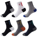 Men's Bamboo Fiber Sports Socks - 5 Pairs of Comfort