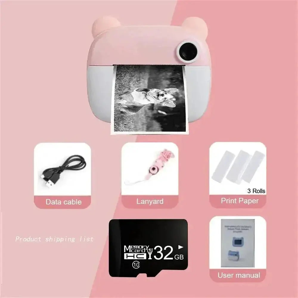 Kids Camera 2.4 Inch LCD Screen Supports 32GB Memory