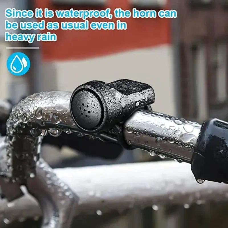 USB Rechargeable Electric Bike Horn With Anti Theft Alarm