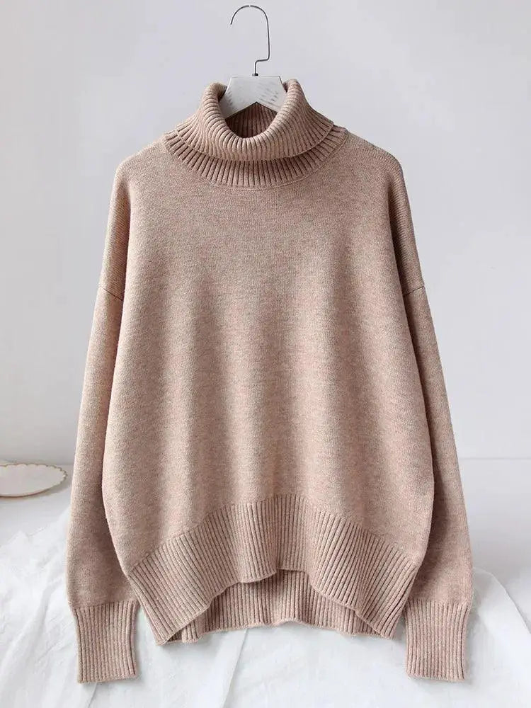 Chunky Knit Turtleneck Sweater Cozy Winter Essential Chic