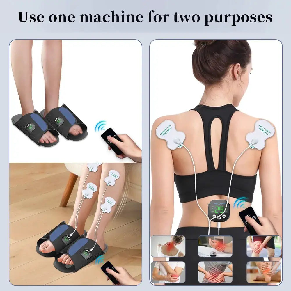 Ems Pad Muscle Stimulation Massage Electric Foot Massager Shoe Foot Relaxation Foot Spa Machine Feet Massager Tools Circulation