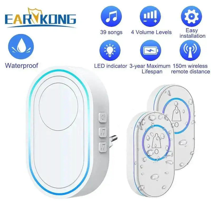 Secure Doorbell for Industrial Home Use — 1receiver 1button B