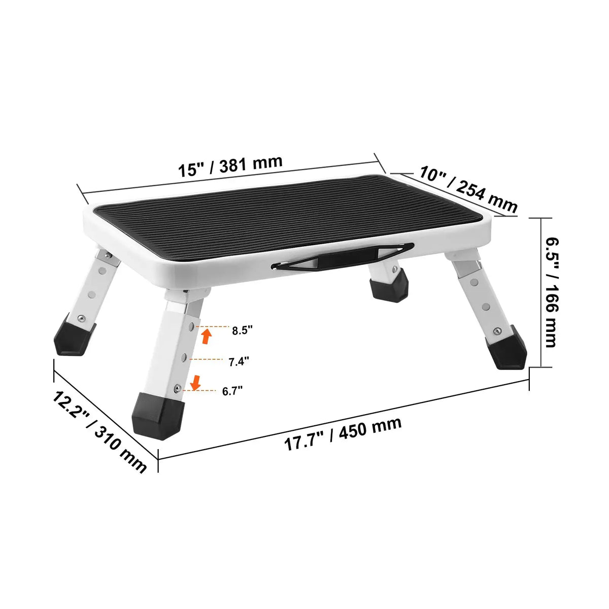 VEVOR Adjustable Height Step Stool — product view 9
