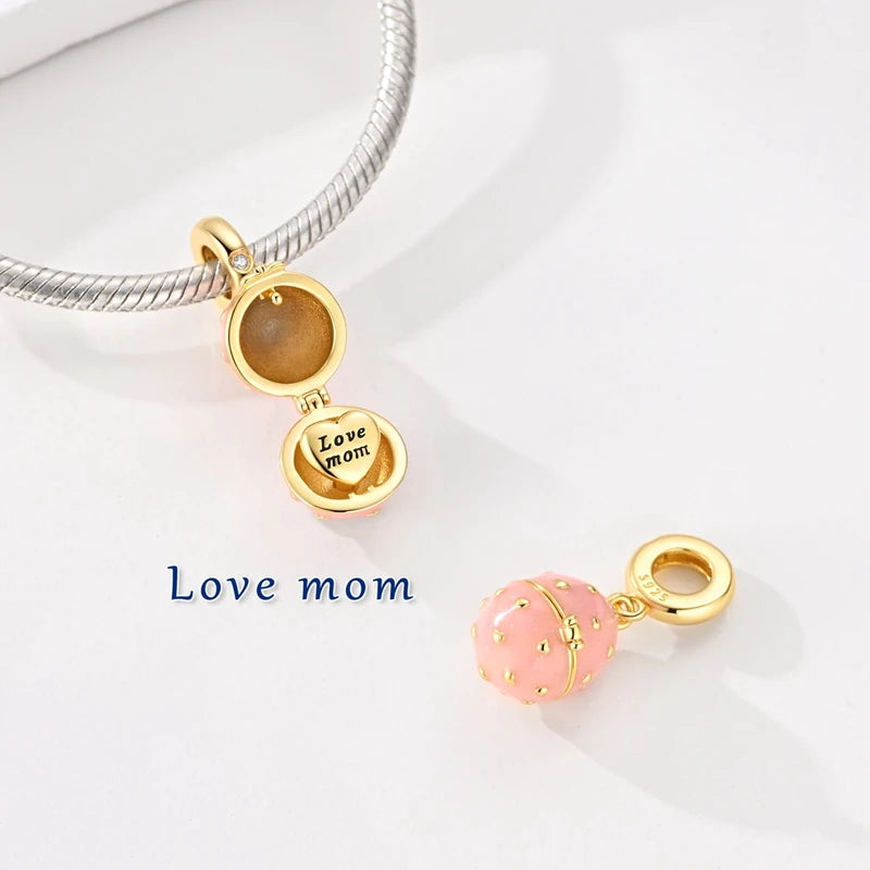 Sterling Silver Charm Family Love