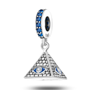 Pyramid Mum Dangle Charm Bangle