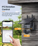 No-Wiring Solar Outdoor Camera for Homes